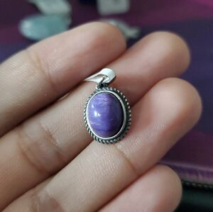 Charoite Pendent S295 Sterling silver